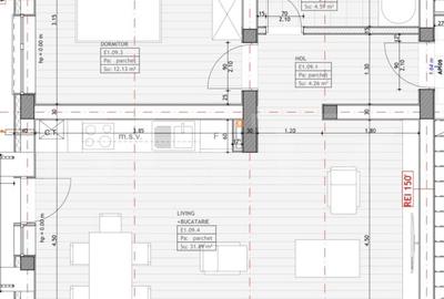 Apartament cu 2 camere semidecomandat în Girocului