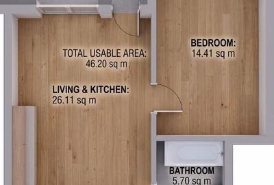 Apartament cu 2 camere în Șelimbăr