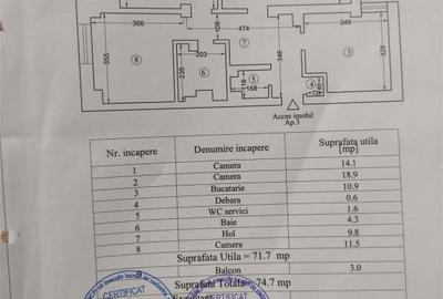 Apartament cu 3 camere decomandat, mobilat în Faleza Nord - 5