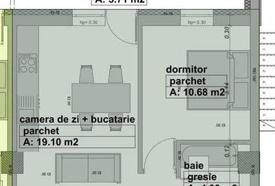 Apartament cu 2 camere în Vasile Alecsandri - 2