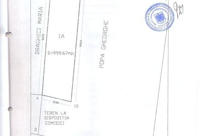 Teren de 1000 mp, în Central