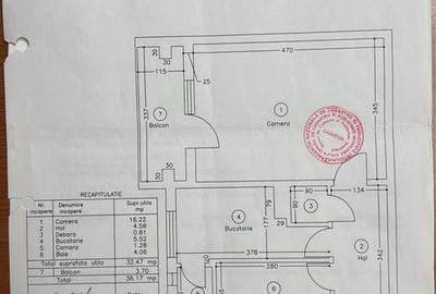 Garsonieră decomandată în Popoveni