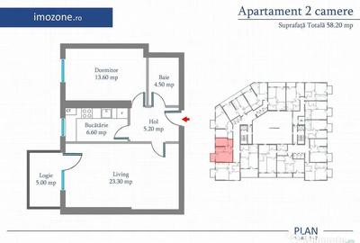 Apartament cu 2 camere decomandat în Păcii - 12