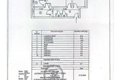 Apartament cu 3 camere decomandat în Uiești - 1