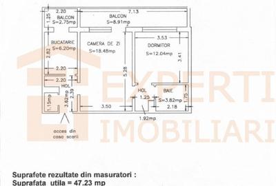 Apartament cu 2 camere în Gara