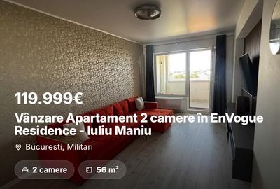 Apartament cu 2 camere decomandat, mobilat în Militari