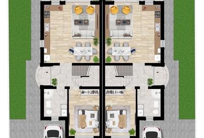Duplex cu 4 camere cu Teren 269 Mp în Remetea Mare - 5