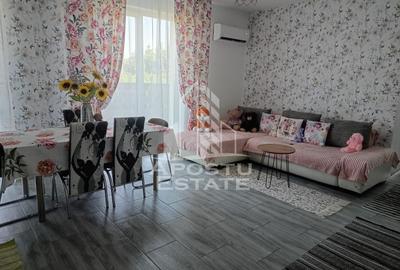 Apartament cu 2 camere semidecomandat, mobilat în Giroc