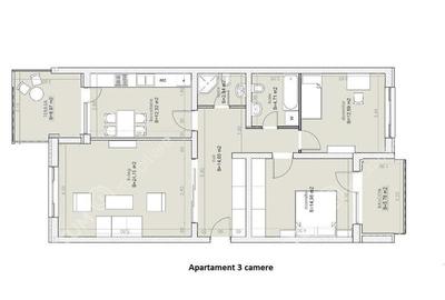 Apartament cu 3 camere decomandat, mobilat în Șelimbăr - 3