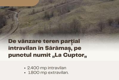 Teren intravilan de 4200 mp, în Sărămaș