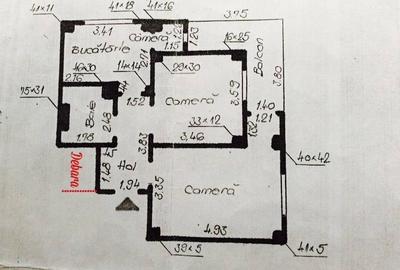Apartament cu 2 camere decomandat în Mărăști