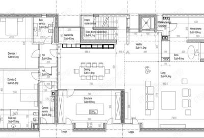 Apartament cu 6 camere semidecomandat în Dorobanți - 3
