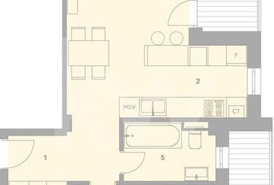 Apartament cu 2 camere în Turnișor - 1