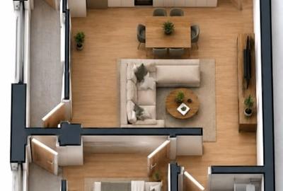 Apartament cu 2 camere decomandat în Preajba