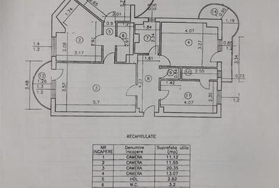 Apartament cu 4 camere decomandat, mobilat în Nicolina