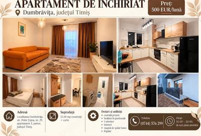 Apartament cu 2 camere decomandat în Dumbrăvița