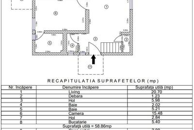 Casă individuală cu 4 camere cu Canalizare în Snagov