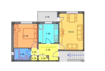 Apartament cu 2 camere decomandat, mobilat în Far - 14