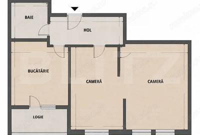 Apartament cu 2 camere semidecomandat în Mărăști