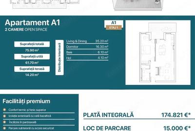 Apartament cu 2 camere semidecomandat în Torontalului - 2