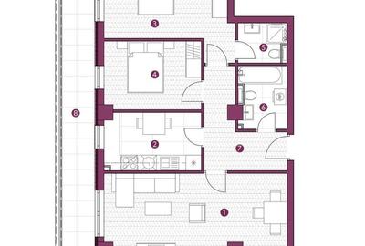 Apartament cu 3 camere în Nicolina - 1