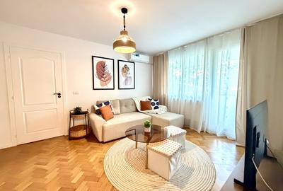 Apartament cu 2 camere semidecomandat, mobilat în Take Ionescu