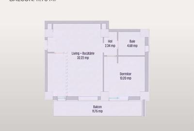 Apartament cu 2 camere decomandat în Lăpuș - 7