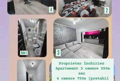 Apartament cu 3 camere decomandat în Micro 20