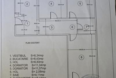 Apartament cu 3 camere semidecomandat în Titan - 1