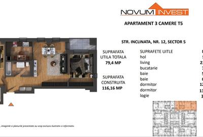 Apartament cu 3 camere semidecomandat în Viilor - 9