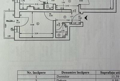 Apartament cu 3 camere decomandat în Central