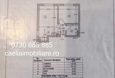 Apartament cu 2 camere semidecomandat în Păcii - 19