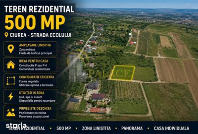 Teren de 500 mp, în Ciurea