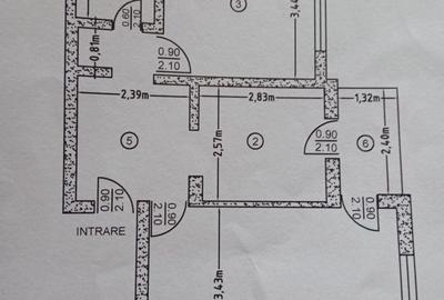 Apartament cu 2 camere decomandat în Central