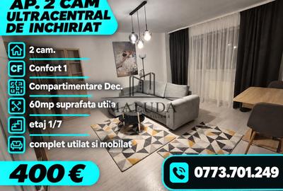 Apartament cu 2 camere decomandat, mobilat în Ultracentral