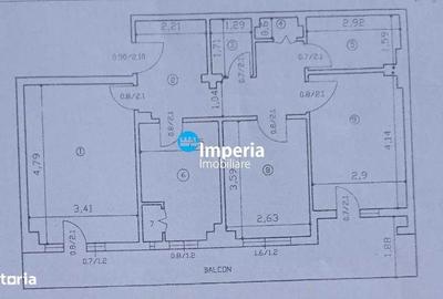Apartament cu 3 camere decomandat în Podul de Fier