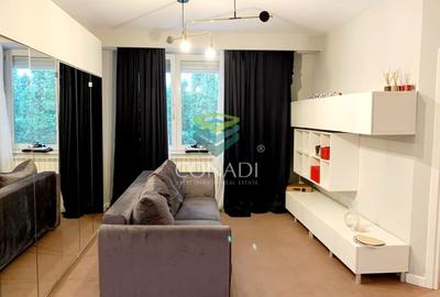Apartament cu 2 camere semidecomandat, mobilat în Herăstrău
