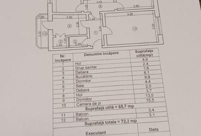 Apartament cu 3 camere decomandat în Fălticeni