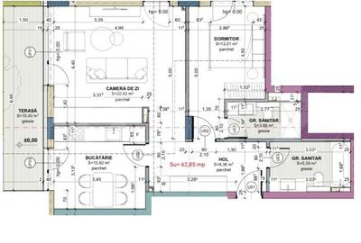 Apartament cu 3 camere în Central
