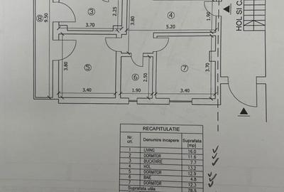 Apartament cu 4 camere decomandat, mobilat în Central