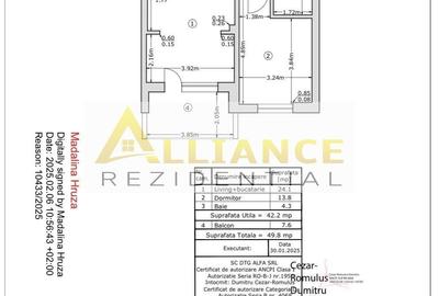 Apartament cu 2 camere în Apărătorii Patriei