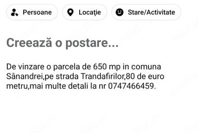 Teren de 650 mp, în Central