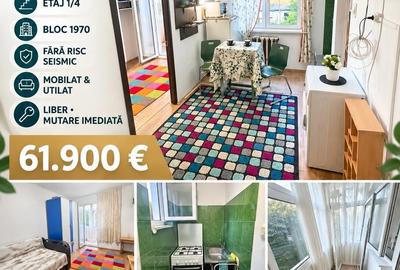 Apartament cu 2 camere nedecomandat în Podu Roș