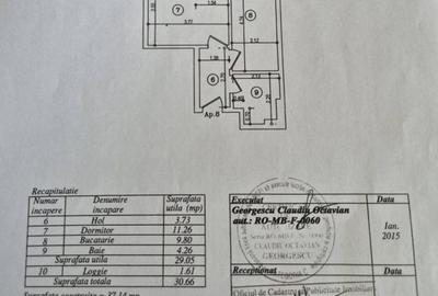 Garsonieră decomandată în Brâncoveanu