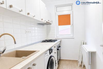 Apartament cu 2 camere semidecomandat, mobilat în Grivița