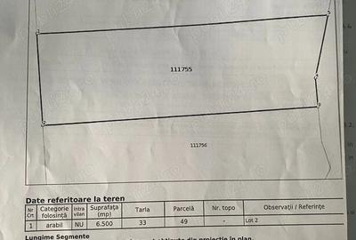 Teren de 6000 mp, în Vânători
