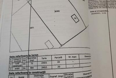 Teren de 1056 mp, în Sinești - 3
