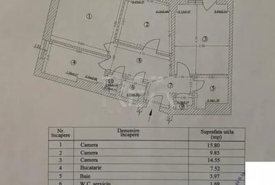 Apartament cu 3 camere decomandat în Baba Novac