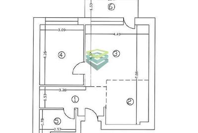 Apartament cu 2 camere semidecomandat în Grivița