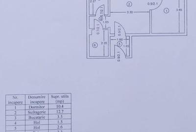 Apartament cu 2 camere semidecomandat în Podu Roș